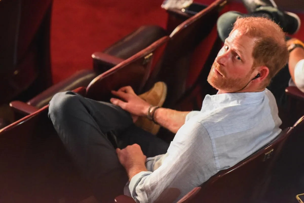 Prince Harry seen at the Afro Women and Power Forum at the Municipal Theater of Calid during a visit around Colombia