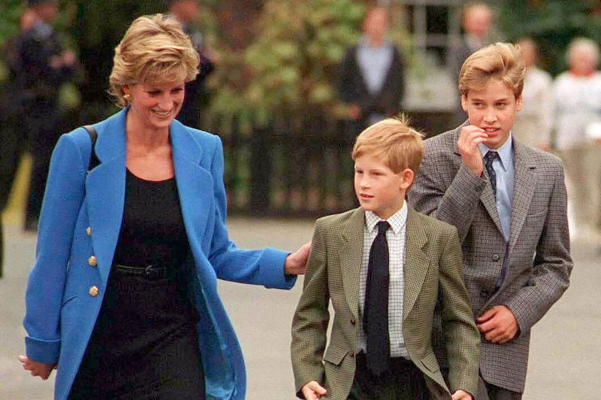 Prince Harry, who shared what he remembers about Princess Diana in 'Spare,' walks with his late mother and Prince William