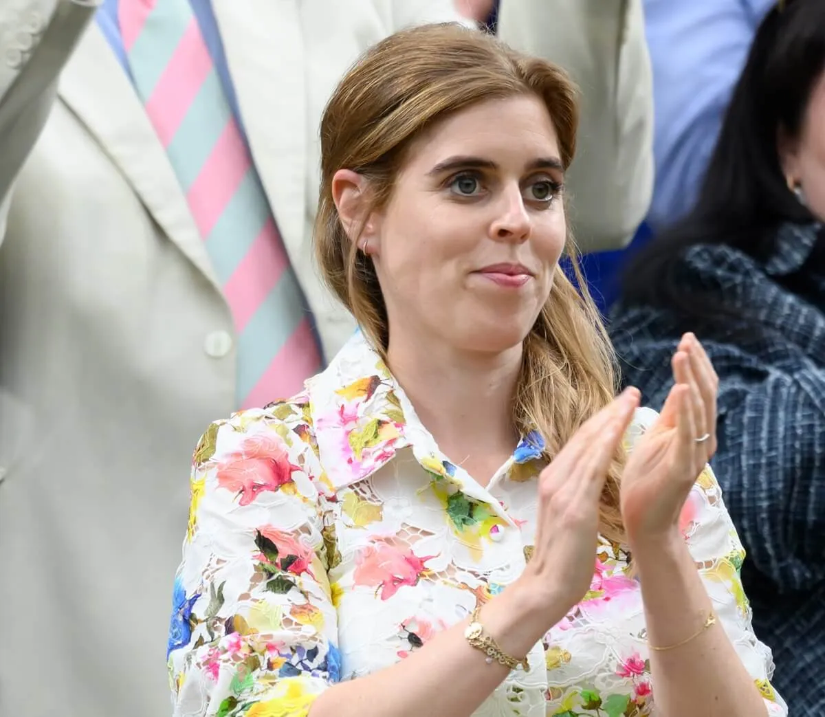 Princess Beatrice attends day nine of the Wimbledon Tennis Championships