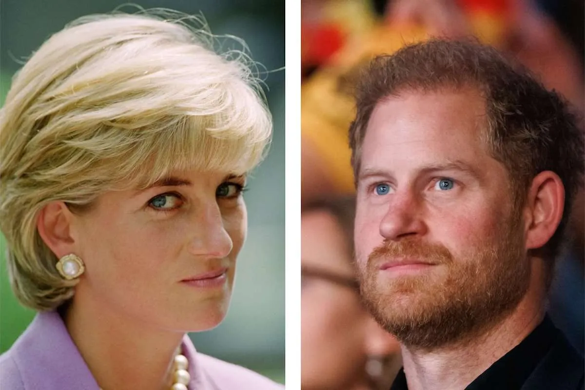 Prince Harry, who shared what he remembers about Princess Diana in 'Spare,' in a composite image next to his late mother.