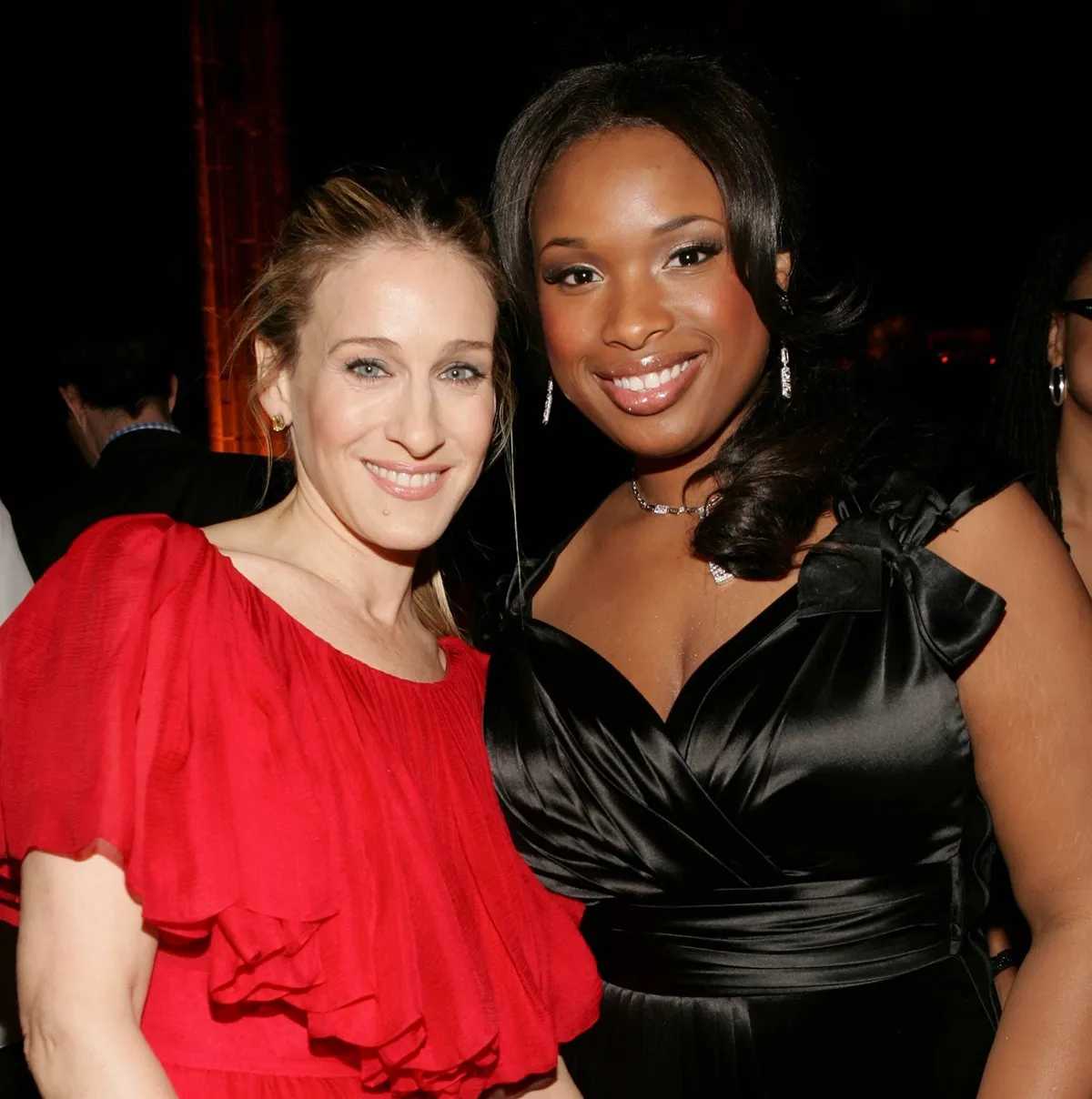Sarah Jessica Parker and Jennifer Hudson attend the 2006 National Board Of Review Awards Presented by BVLGARI at Cipriani 42nd Street January 9, 2007 in New York City