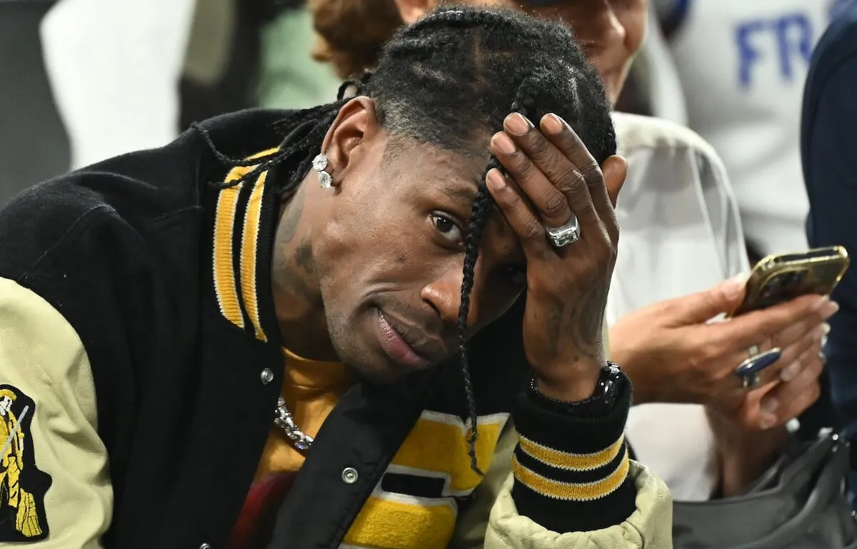 Travis Scott Attended USA Men’s Basketball Game Ahead of Arrest in Paris [PHOTOS]