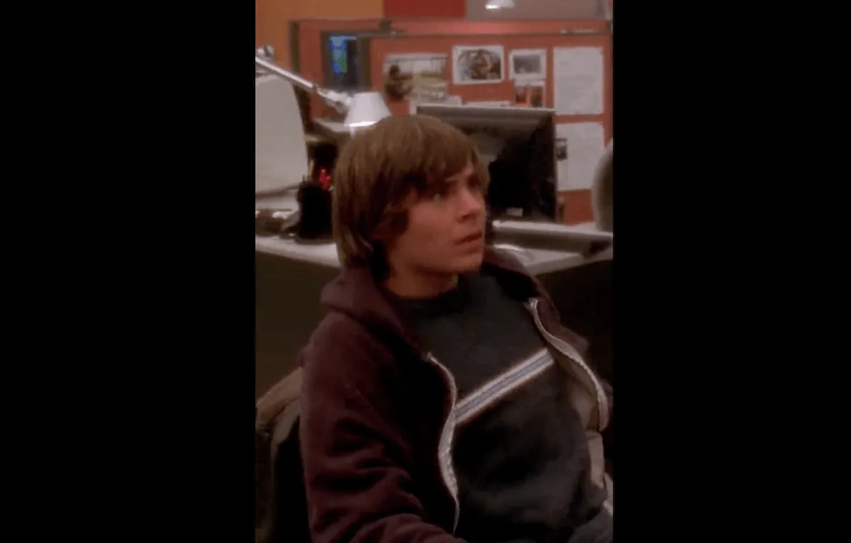 Screengrab of Zac Efron in an episode of 'NCIS'