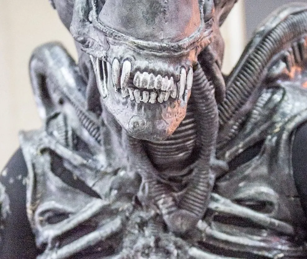 Someone dressed as a Xenomorph, a creature seen in 'Alien: Romulus'