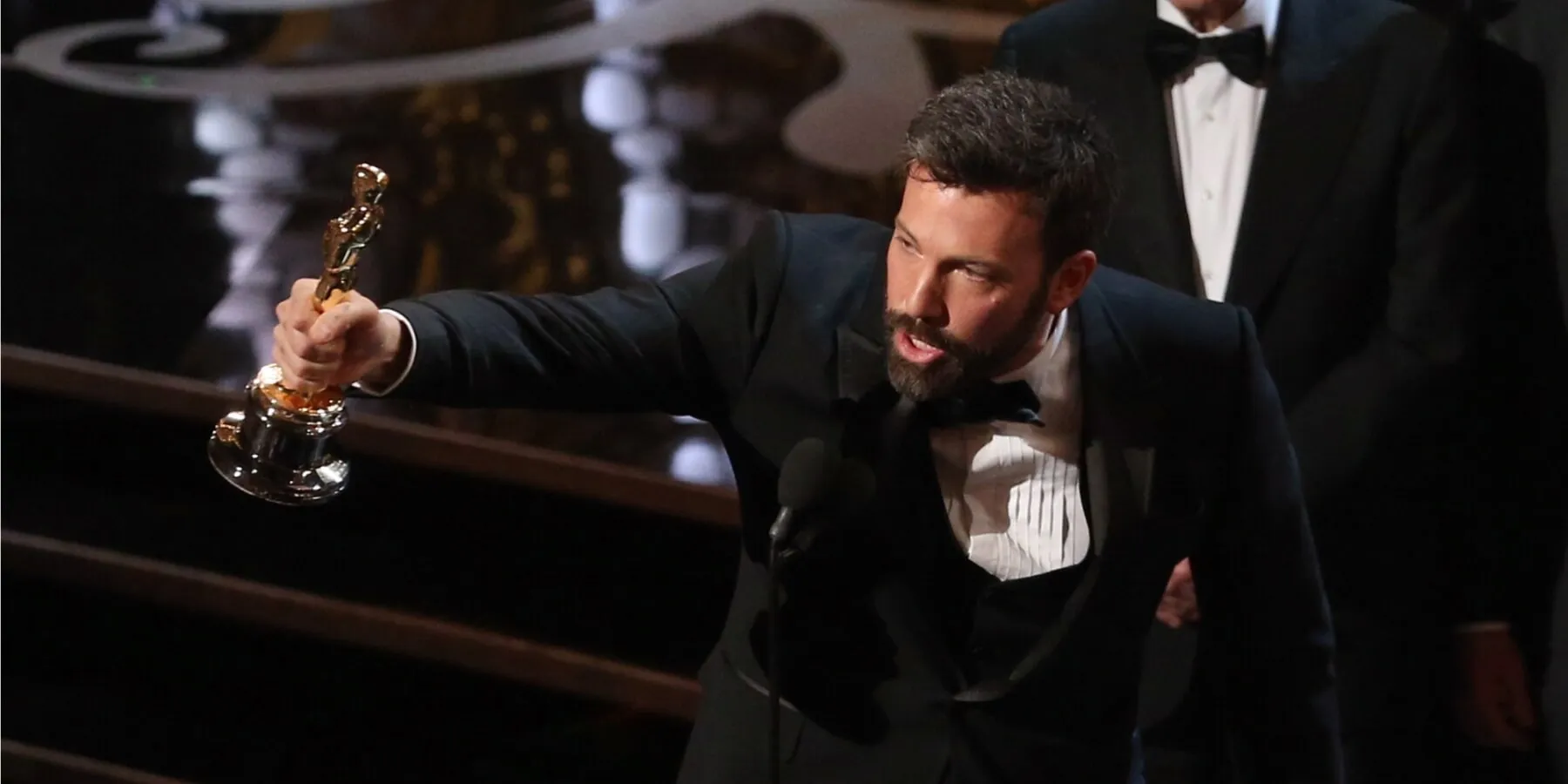 Ben Affleck after accepting his 2013 Academy Award fir 'Argo.'