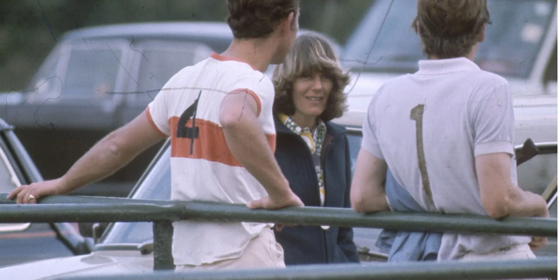 Camilla Parker Bowles and then-Prince Charles at a polo match in 1972