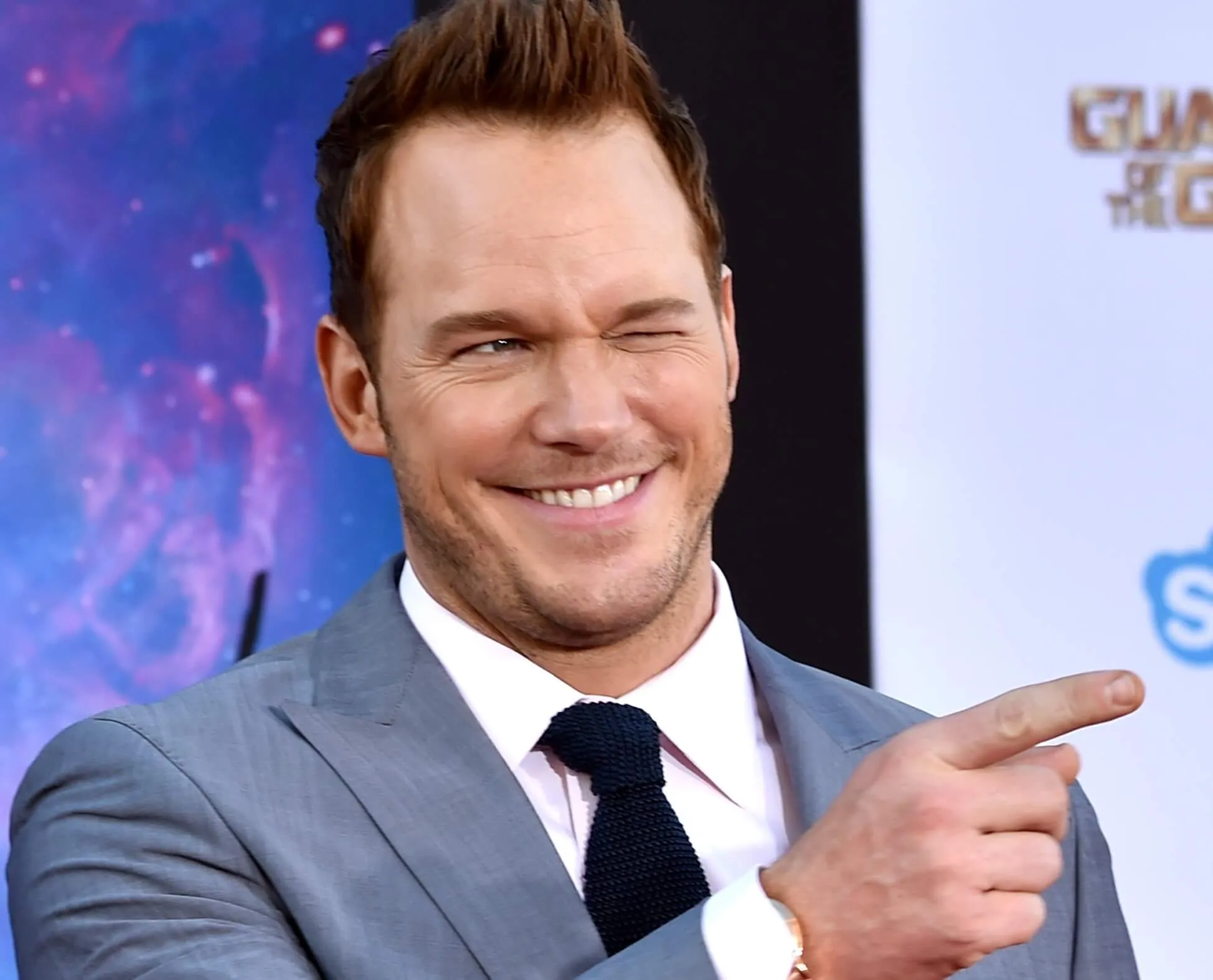 'Guardians o the Galaxy' star Chris Pratt smiling