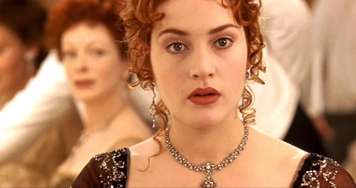 Kate Winslet in a scene during 'Titanic'