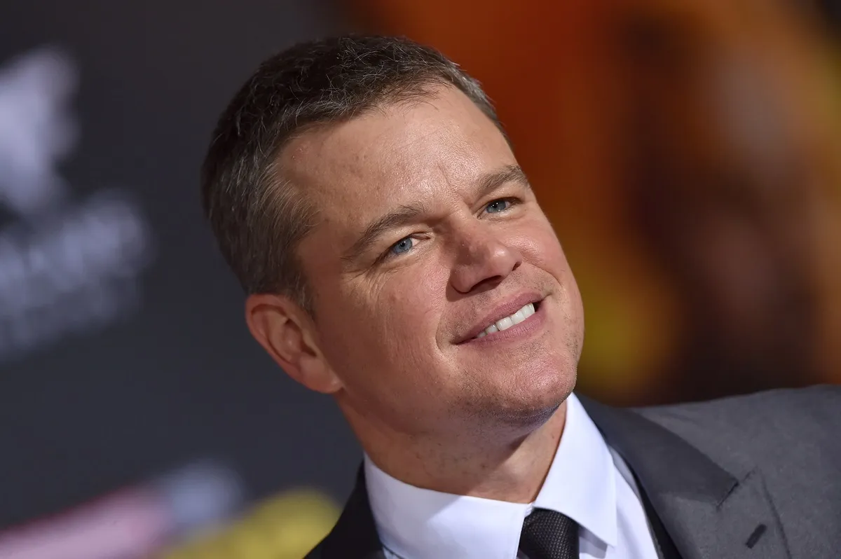 Matt Damon arrives at the premiere of Disney and Marvel's 'Thor: Ragnarok' wearing a suit,