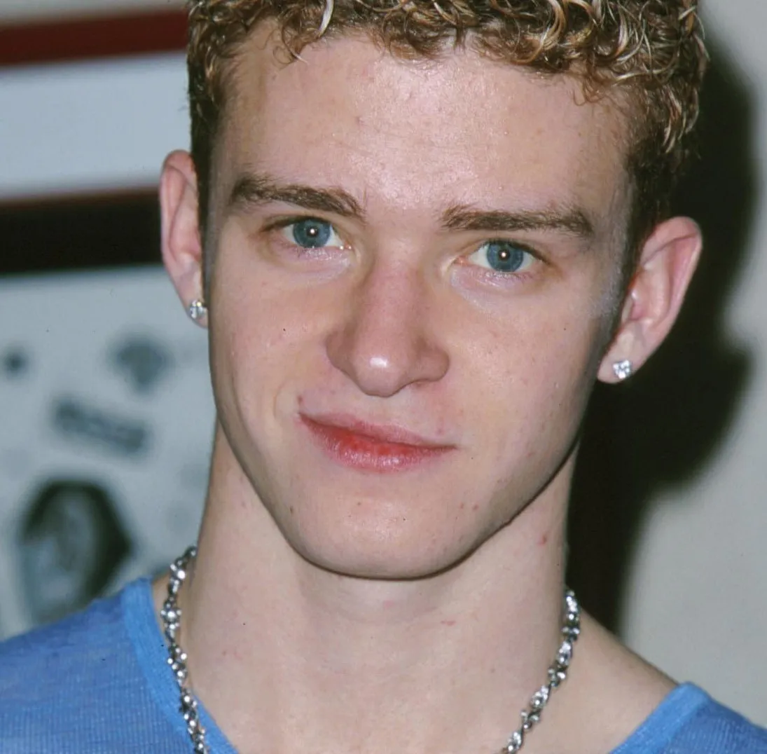 Justin Timberlake from NSYNC smirking