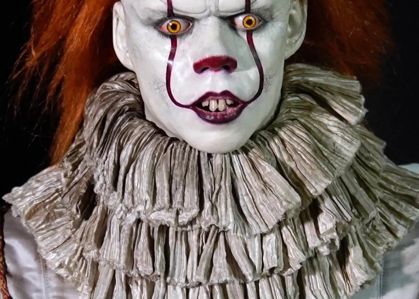 The face of Pennywise the Clown