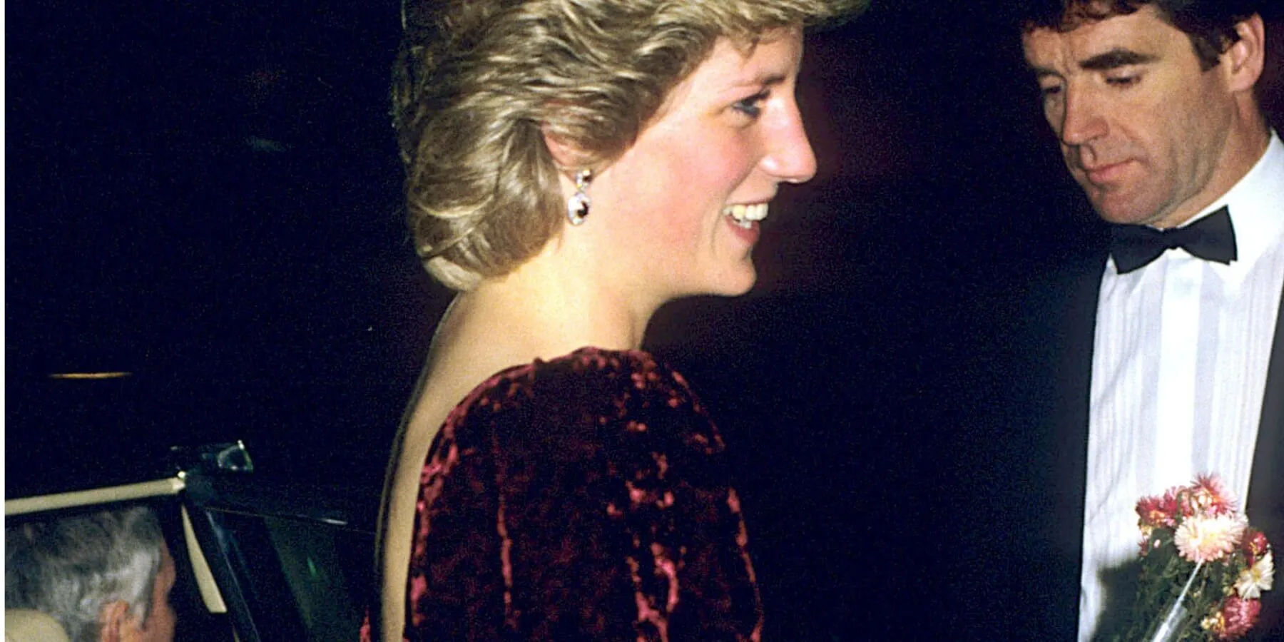 Princess Diana at the London premiere of 'Back to the Future' in 1985