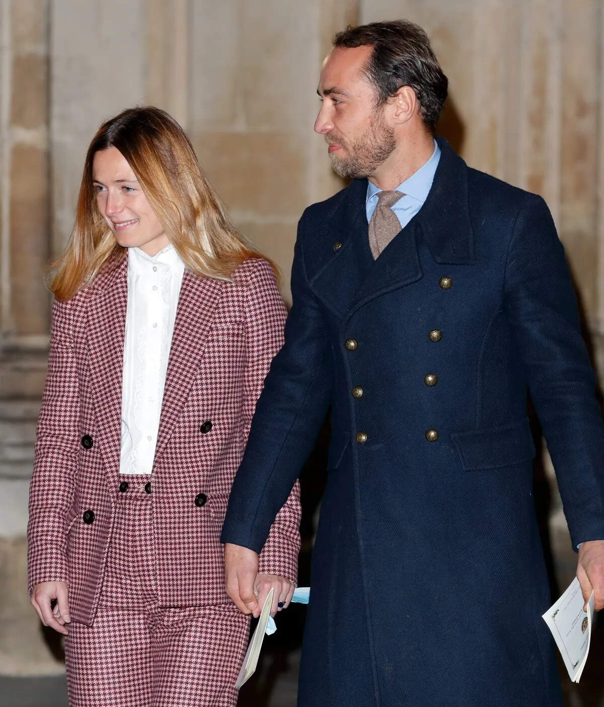 Alizee Thevenet and James Middleton attend the 'Together at Christmas' carol service hosted by Kate Middleton at Westminster Abbey