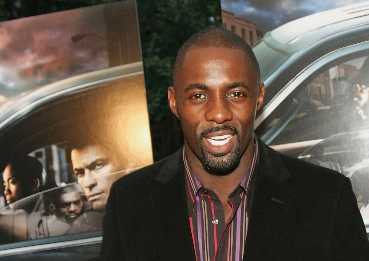 Idris Elba arrives at Chelsea West Theaters on West 23rd St. for the premiere of 'The Wire'.