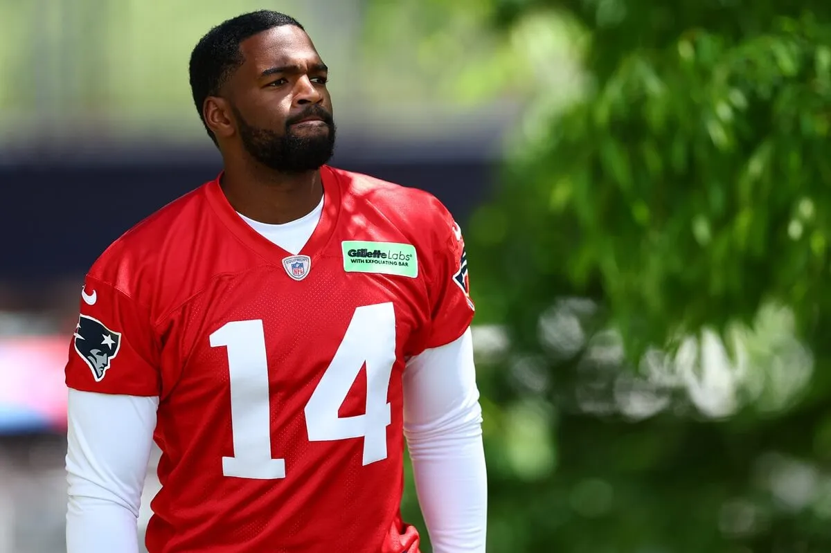 Jacoby Brissett during the New England Patriots OTA offseason workout