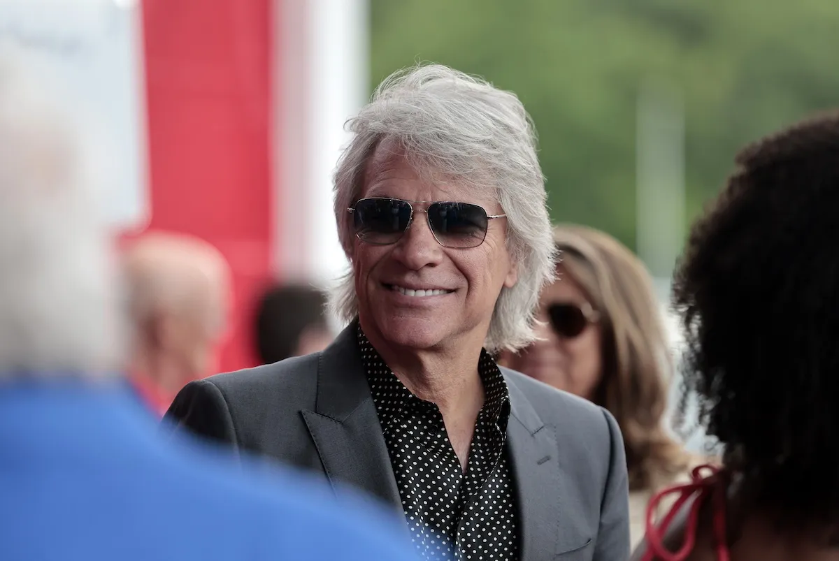 Jon Bon Jovi wearing sunglasses