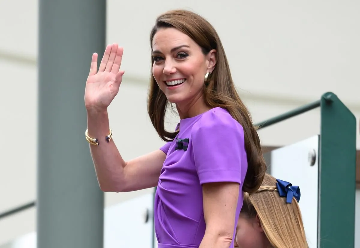 Kate Middleton attends day fourteen of the Wimbledon Tennis Championships