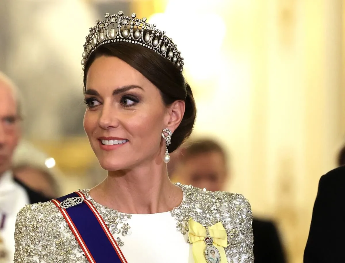 Kate Middleton during the State Banquet at Buckingham Palace