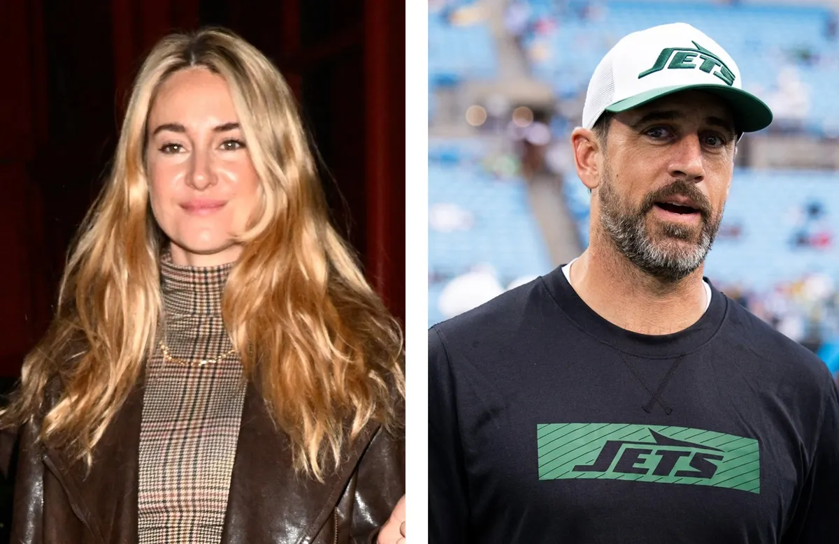 (L) Shailene Woodley seen out in New York City, (R) Aaron Rodgers on the sideline ahead of a preseason game