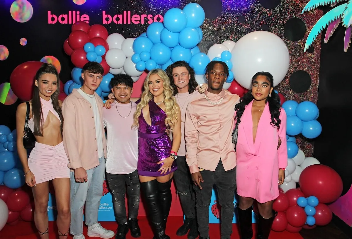 A group of influencers, including Marii King, gather for Tallia Storm's 23rd birthday