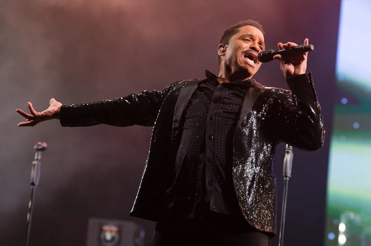 Marlon Jackson performing at the Glastonbury Festival in England