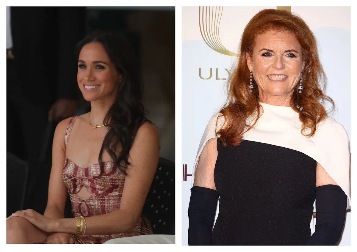 Side by side photos of Meghan Markle and Sarah Ferguson