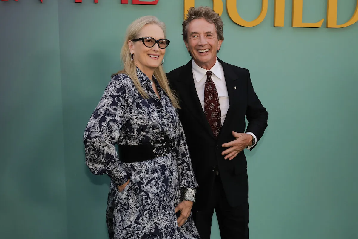 Meryl Streep and Martin Short, who are reportedly dating and calling themselves the 'new Taylor Swift and Travis Kelce,' at an 'Only Murders in the Building' event