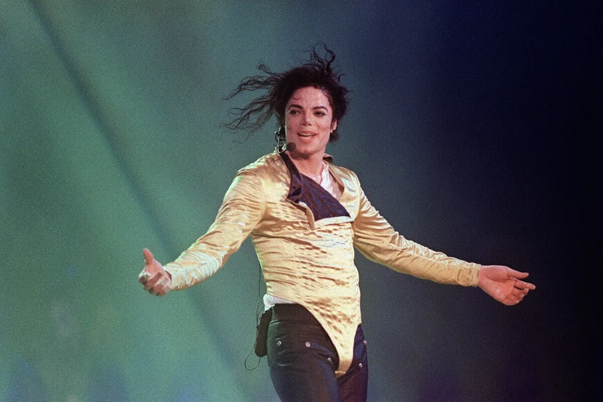 Michael Jackson performing onstage in Brunei