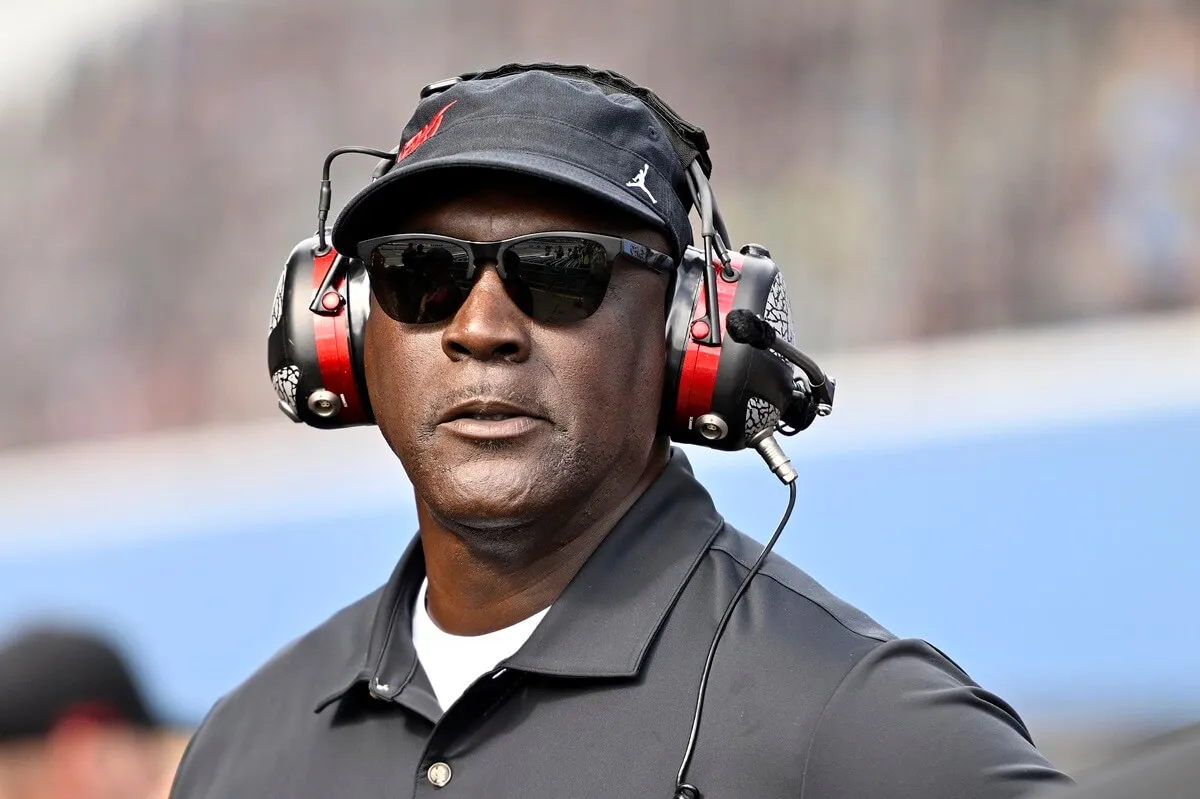 Michael Jordan co-owner of 23XI Racing looks on during the NASCAR Cup Series