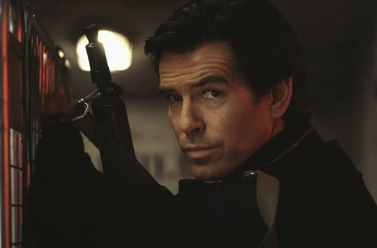 Pierce Brosnan playing James Bond in 'Goldeneye'.