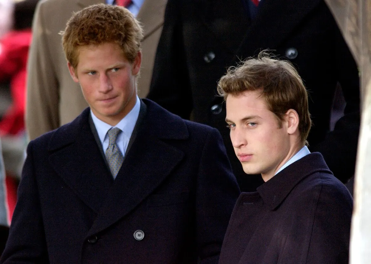 Prince Harry and Prince William attend church service on Christmas at Sandringham