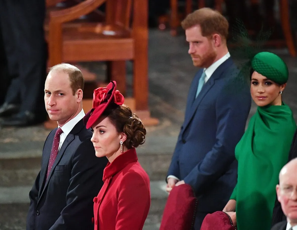 Prince William, Kate Middleton, Prince Harry, and Meghan Markle attend the Commonwealth Day Service 2020