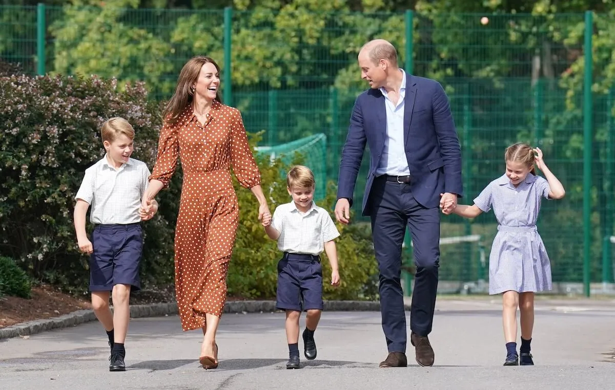 Prince William and Kate Middleton take their kids to Lambrook School in 2022