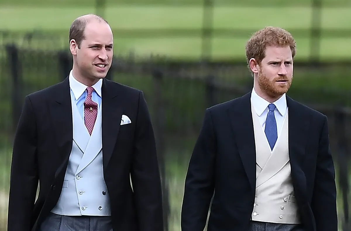 Prince William and Prince Harry attend the wedding of Pippa Middleton and James Matthews