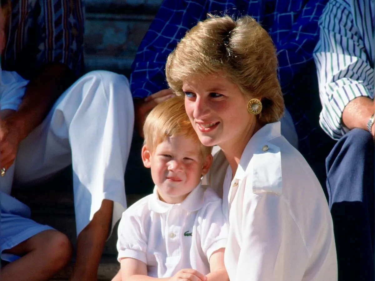 Princess Diana and Prince Harry in 1988