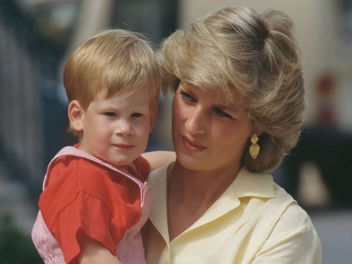 Princess Diana and Prince Harry in 1987