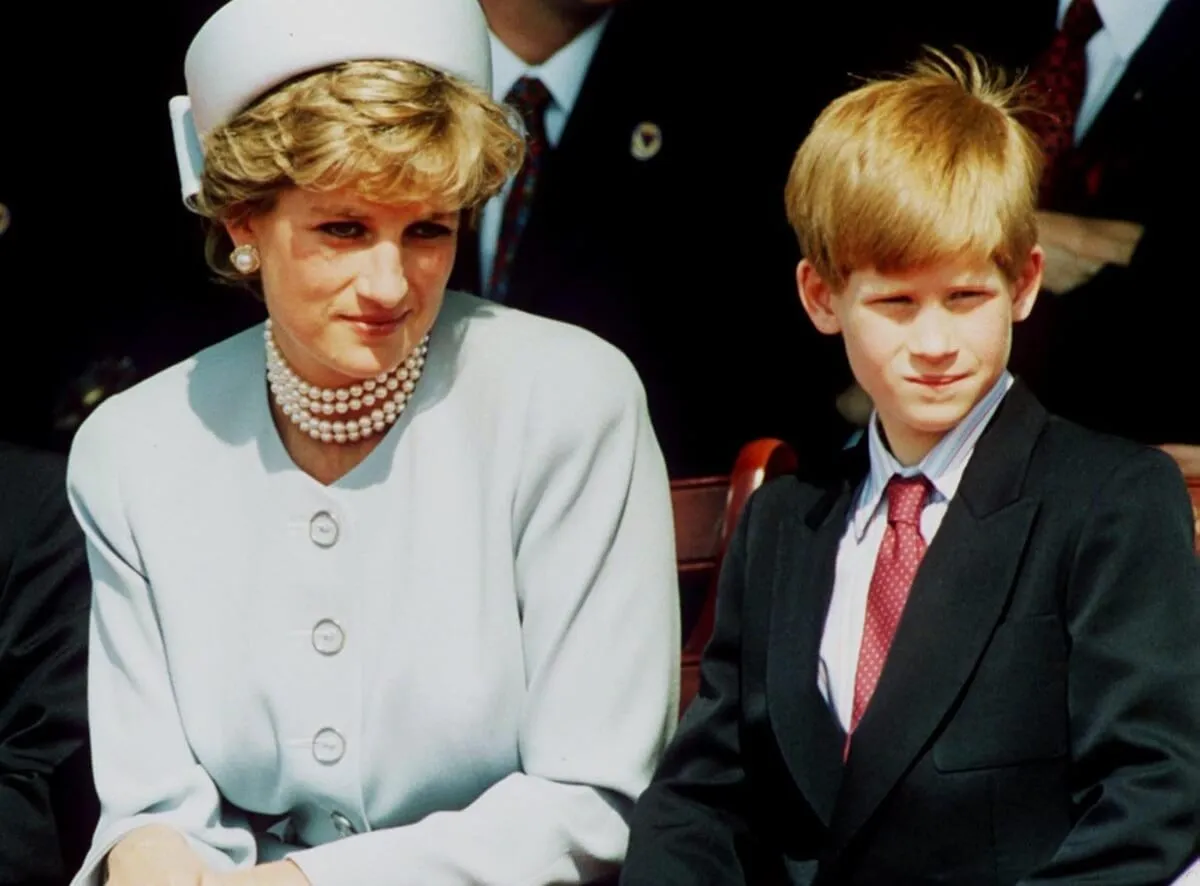 Princess Diana and Prince Harry (circa 1995)