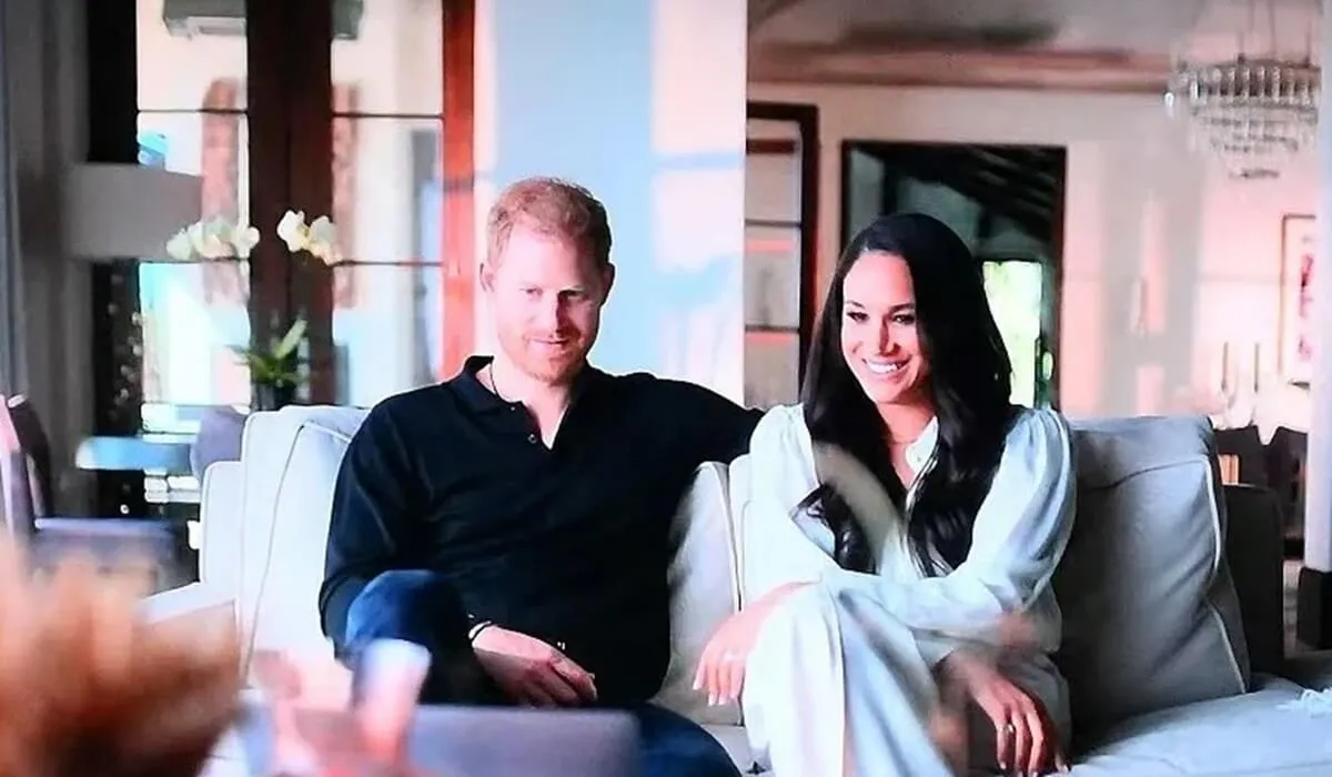 Screengrab from an episode of Prince Harry and Meghan Markle's Netflix docuseries 'Harry & Meghan'