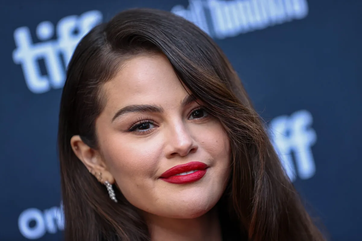 Selena Gomez, who responded to critics about not being able to carry her own children, on the TIFF red carpet