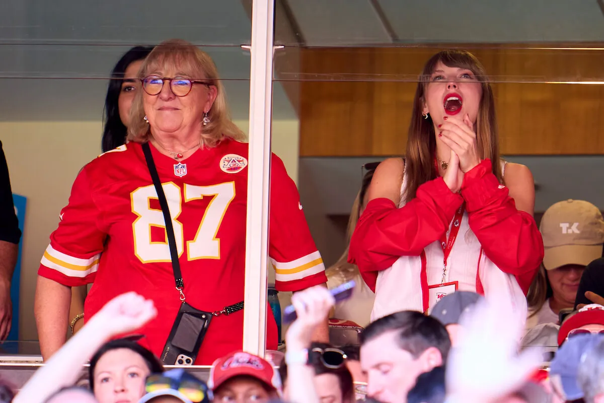 Taylor Swift, whose relationship with boyfriend, Travis Kelce, is still 'really new,' according to Donna Kelce, with Kelce's mother