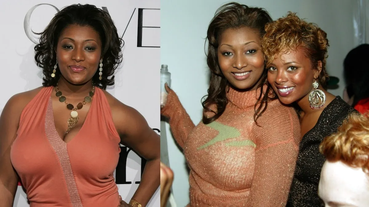 America's Next Top Model contestants Toccara Jones and Eva stand together behind the scenes