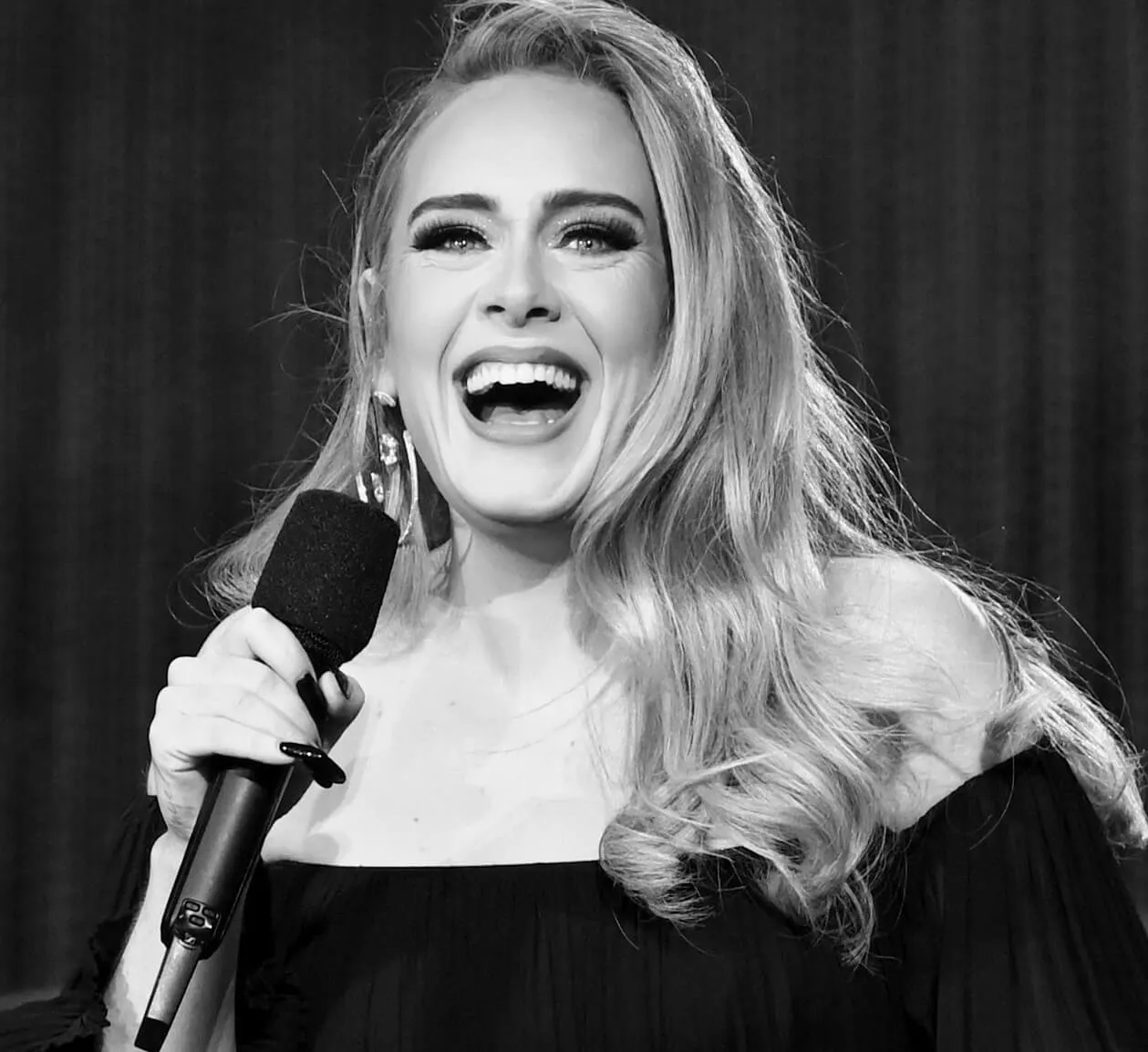 "Someone like You" singer Adele smiling