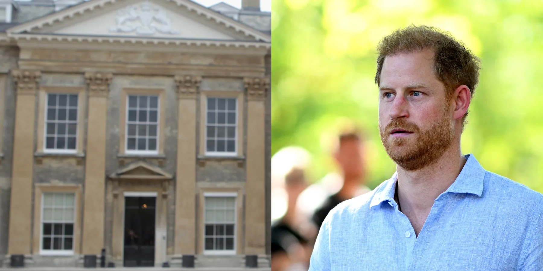 Photos of Princess Diana's childhood home Althorp House and Prince Harry side-by-side