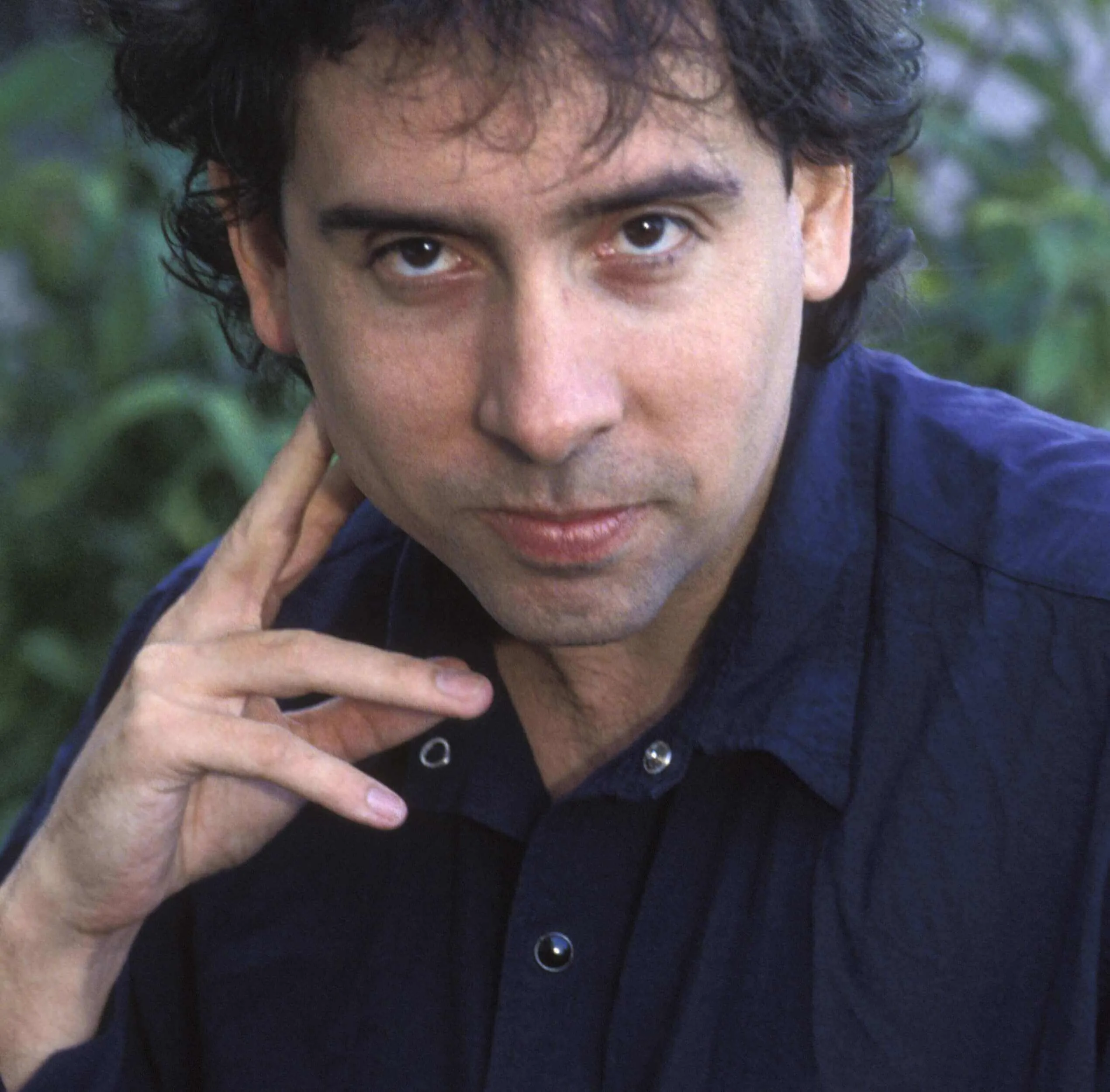 Tim Burton, director of 'Beetlejuice Beetlejuice', wearing black