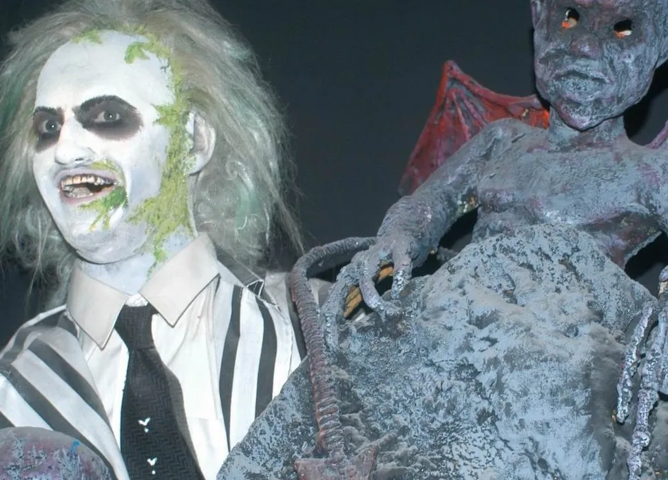 A wax figure of 'Beetlejuice Beetlejuice'