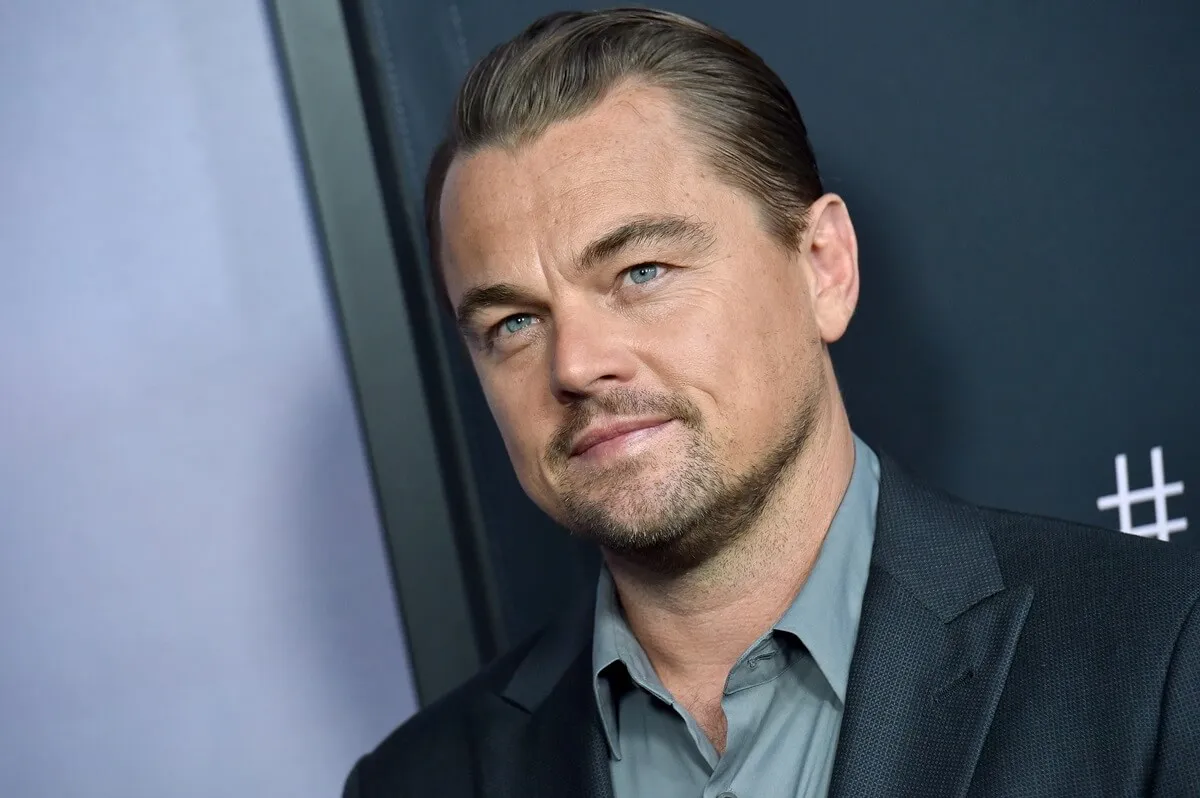 Leonardo DiCaprio posing at the the LA Premiere of HBO's "Ice on Fire".