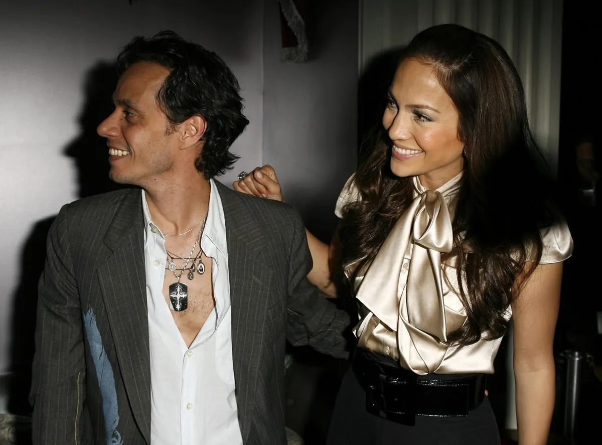 Marc Anthony and Jennifer Lopez during 2007 ShoWest - Picturehouse Party to Celebrate "El Cantante" at Paris Hotel in Las Vegas, Nevada.