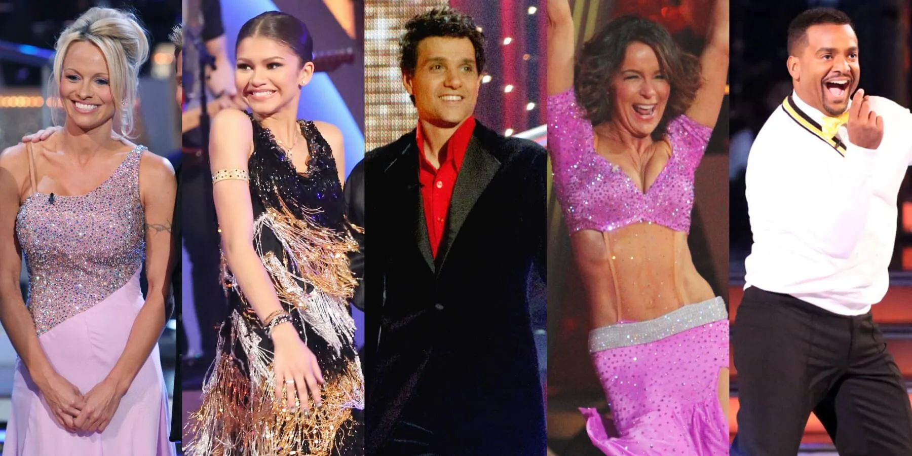 Pamela Anderson, Zendaya, Ralph Macchio, Jennifer Grey and Alfonso Ribeiro of 'Dancing with the Stars'