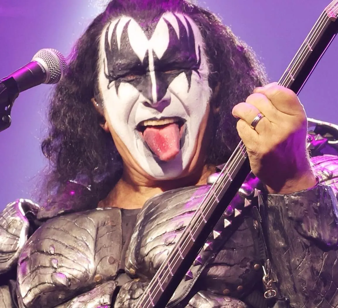 Kiss' Gene Simmons wearing makeup