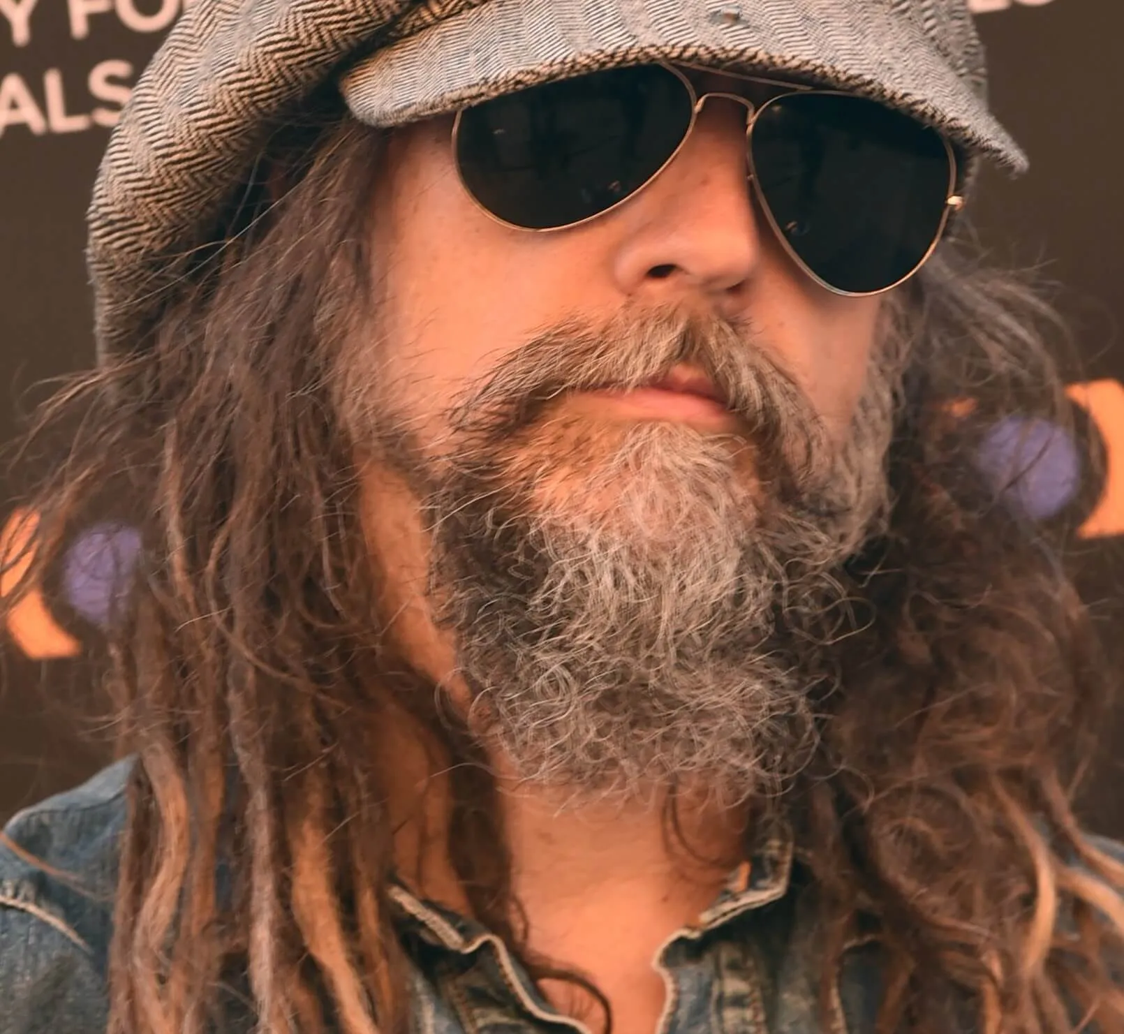 Rob Zombie, the director of 'The Lords of Salem', wearing a hat